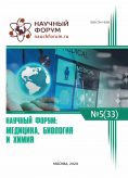 XXXIII Международная научно-практическая конференция «Научный форум: медицина, биология и химия»