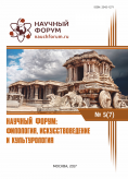 VII Международная заочная научно-практическая конференция «Научный форум: филология, искусствоведение и культурология»