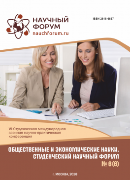 VI Студенческая международная научно-практическая конференция «Общественные и экономические науки. Студенческий научный форум»