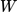 $$\begin{equation}<br />
W<br />
\end{equation}$$