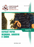 LXXVII Международная научно-практическая конференция «Научный форум: медицина, биология и химия» LXXVII Международная научно-практическая конференция «Научный форум: медицина, биология и химия»