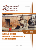 LIV Международная научно-практическая конференция «Научный форум: филология, искусствоведение и культурология»