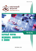 XVI Международная научно-практическая конференция «Научный форум: медицина, биология и химия»