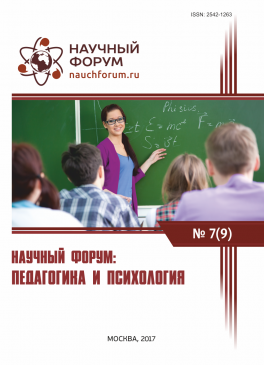 IX Международная заочная научно-практическая конференция «Научный форум: педагогика и психология»