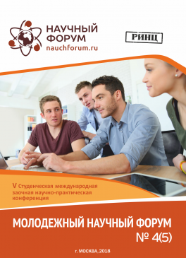 V Студенческая международная научно-практическая конференция «Молодежный научный форум»