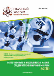 Завершена XXXVI Студенческая международная научно-практическая конференция «Естественные и медицинские науки. Студенческий научный форум»