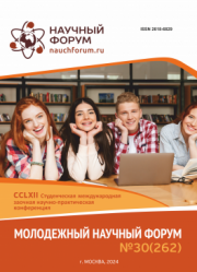 Завершена CCLXII Студенческая международная научно-практическая конференция «Молодежный научный форум»