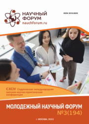 Завершена CXCIV Студенческая международная научно-практическая конференция «Молодежный научный форум»